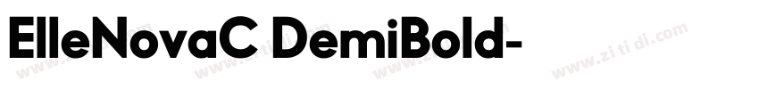 ElleNovaC DemiBold字体转换